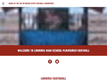 Tablet Screenshot of laramiefootball.com